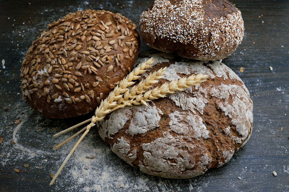 Freshly baked artisan bread